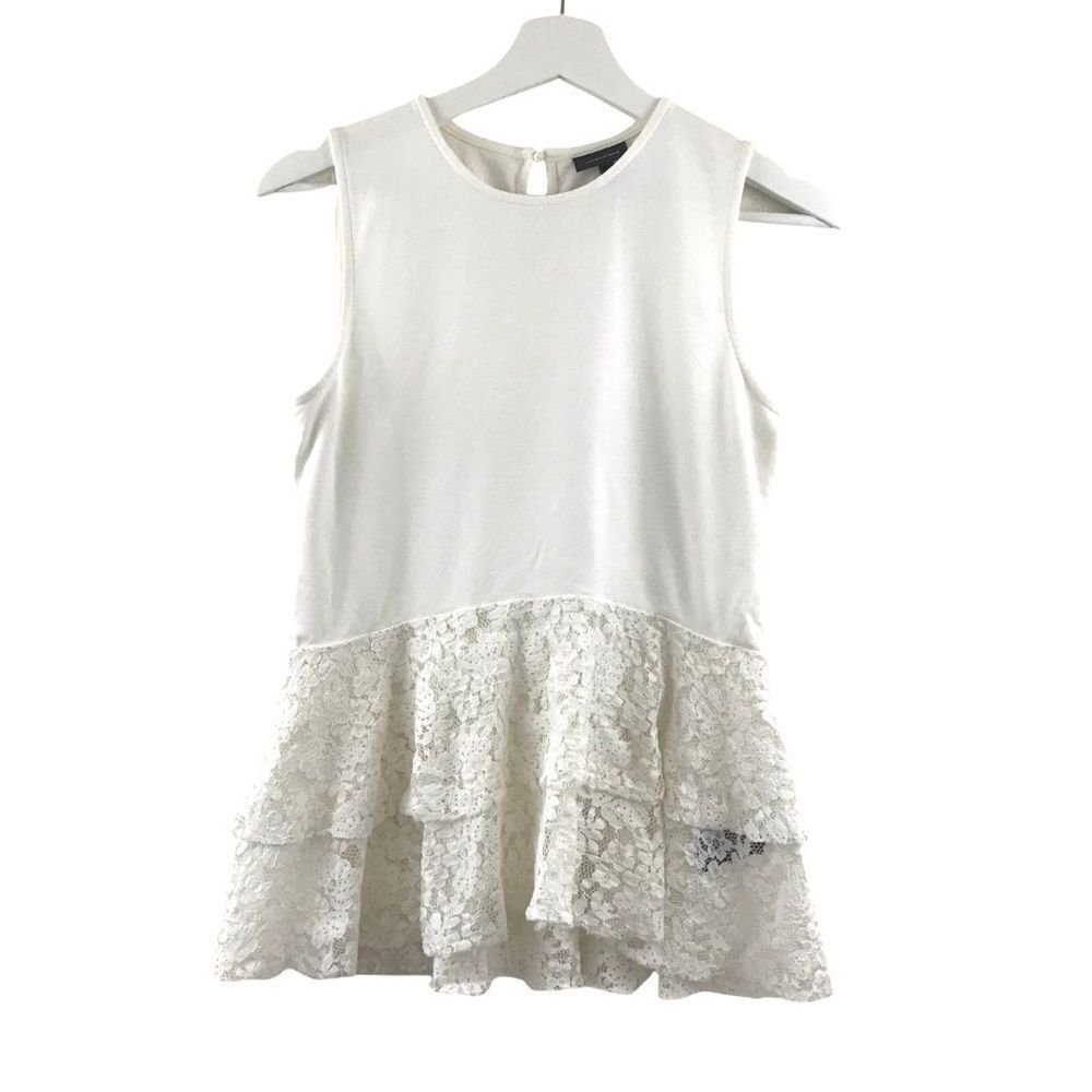 Who What Wear tank top with lace tiers